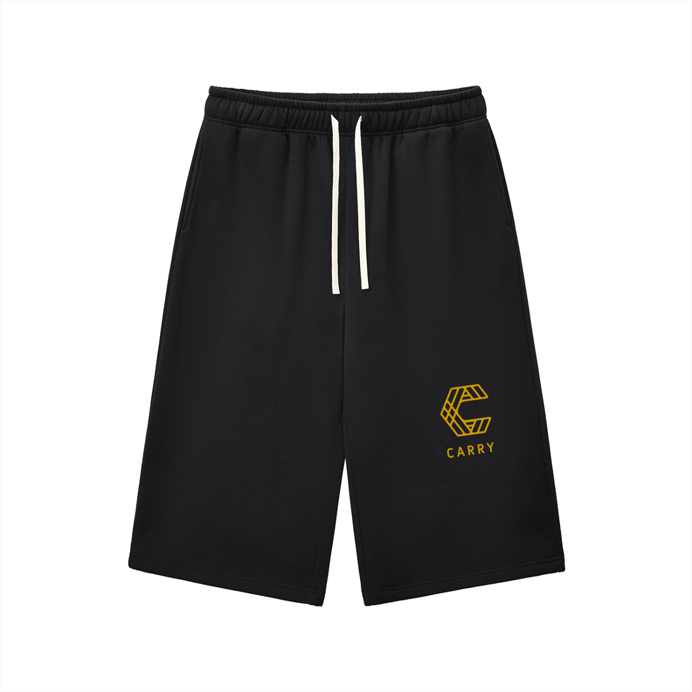 Relaxed Drawstring 3/4 Sweatpants
